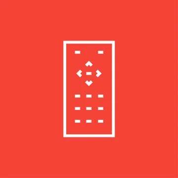 Remote control line icon Stock Illustration