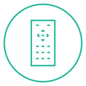 Remote control line icon Stock Illustration