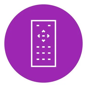 Remote control line icon Stock Illustration