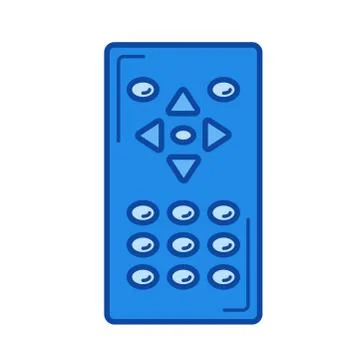 Remote control line icon. Illustrazione stock