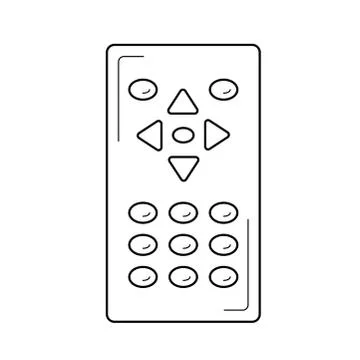 Remote control line icon. Stock Illustration