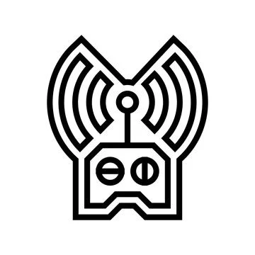 Remote control line icon vector illustration Stockillustratie