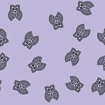 Remote control line seamless pattern Stockillustratie