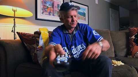 REMOTE CONTROL MAN Stock Footage 32375422