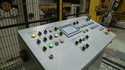 Remote control of metal cutting process at the factory Stock Footage 103405062