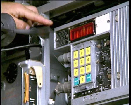 Remote control missile C-300 Stock Footage 4886314