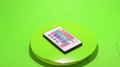 Remote to control modes lighting isolated chroma key 스톡 동영상 152531473