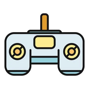 Remote control operating drone or toy device Stock Illustration
