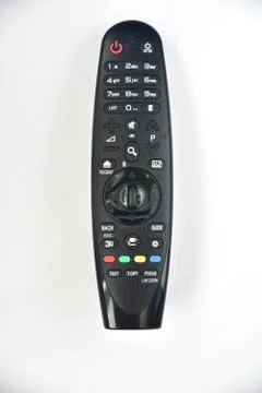 Remote control over white background. 스톡 사진