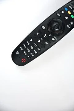 Remote control over white background. Stock Photos