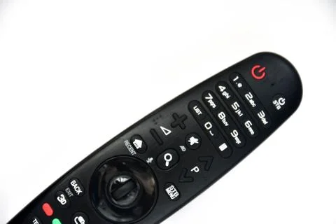 Remote control over white background. Stock Photos
