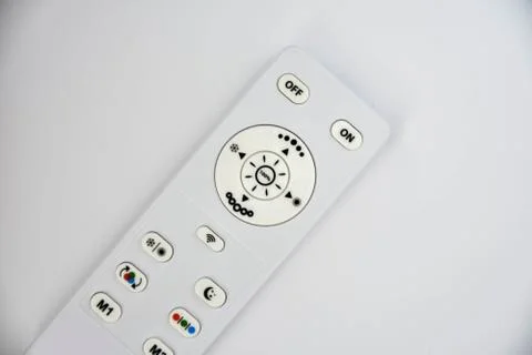 Remote control over white background. Stock Photos