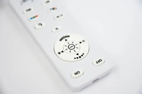 Remote control over white background. Stock Photos