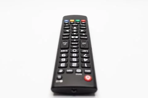 Remote Control with Power Button Focus Stockfoto's