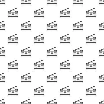 Remote control radio transmitter repeating pattern design 스톡 일러스트
