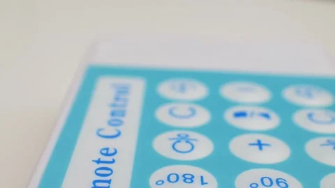 Remote control, rotating on the table Stock Footage 158528191