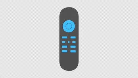 Remote Control Rotating on a Transparent Background. Seamless Loop. 4K Stock Footage 308254222