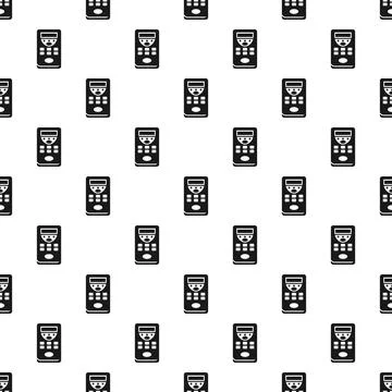 Remote control seamless background pattern technology design 스톡 일러스트