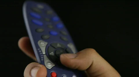 Remote control selects OK Stock Footage