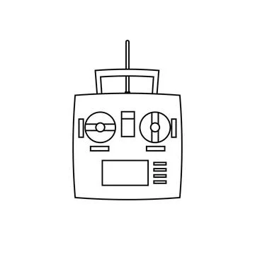 Remote control simple icon on white background. Vector illustration. Remot... Stock Photos