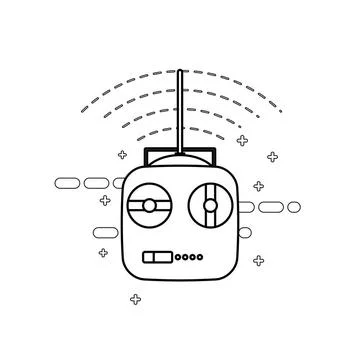 Remote control simple icon on white background. Vector illustration. Remot... Stock Photos