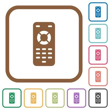 Remote control simple icons Illustrazione stock