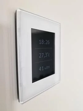 Remote control for smart house climate and fresh air Stock Photos