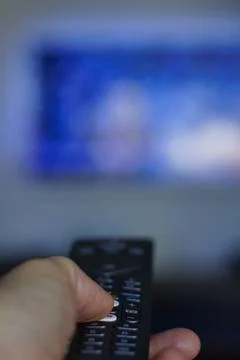Remote Control television Stock Photos
