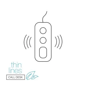 Remote control thin line icon Stock Illustration
