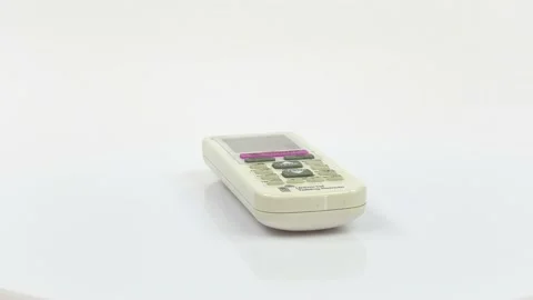 Remote control. Top view, 360 degree rotation, close-up of a lem Stock Footage 201384260