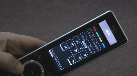 Remote control with touch screen Stock Footage 46995511