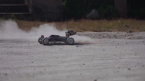 Remote control toy car drift slow motion Stock Footage 276815712