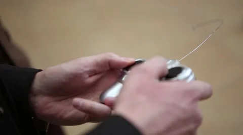 The remote control toy car in the hands of men. Stock Footage 55876335