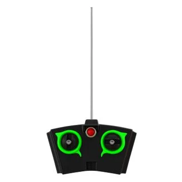 Remote control for toy car isolated background 3d rendering Stock Illustration