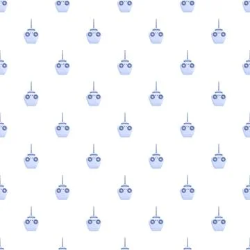 Remote control toy technology seamless repeating pattern design Stock Illustration