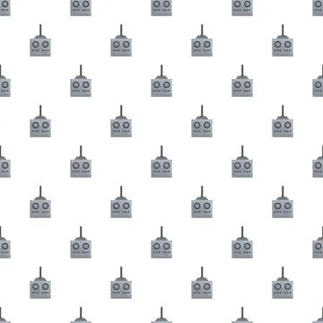 Remote control transmitter seamless pattern for hobby and technology Stock Illustration