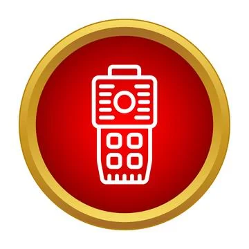 Remote control transmitting device icon for security system Stock Illustration