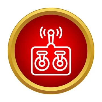 Remote control transmitting signal for operating devices Stock Illustration