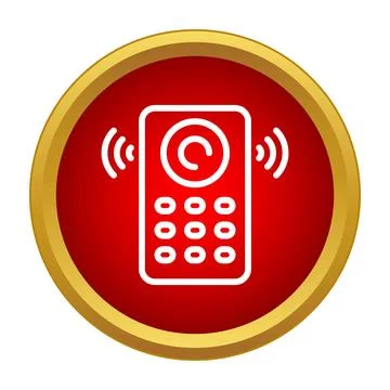 Remote control transmitting signal for smart home technology Stock Illustration