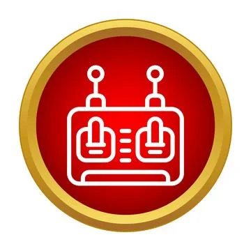 Remote control transmitting signal for wireless drone operation Stock Illustration