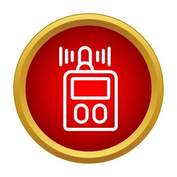 Remote control transmitting wireless signal icon illustration Stock Illustration
