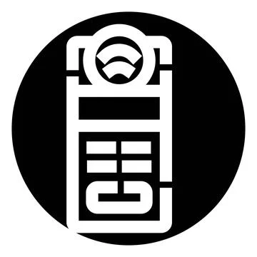 Remote control transmitting wireless signal icon Stock Illustration