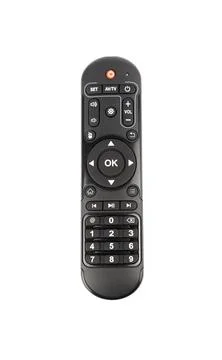 Remote control for the TV. The concept of cable TV. Photos