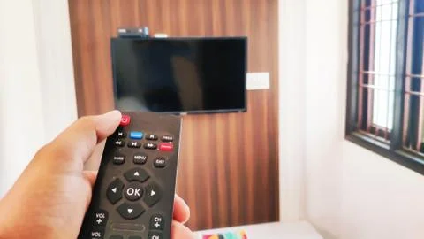 Remote control for TV Stock Photos