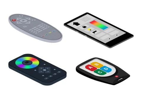 Remote control tv vector remoted controller television channel technology media 스톡 일러스트