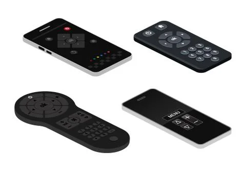 Remote control tv vector remoted controller television channel technology media 스톡 일러스트