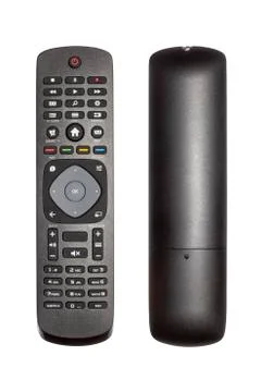 Remote control for TV on a white background.Remote control for LCD TV. Stock Photos