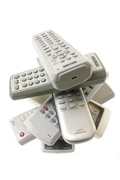 Remote control units. Stock Photos