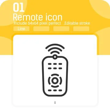 Remote control vector icon concept with outline style isolated イラスト素材