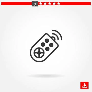Remote control vector icon Stock Illustration